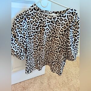 H&M Black and Brown Short Sleeve Tee